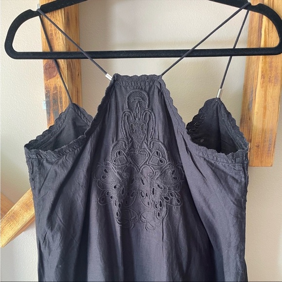 LET ME BE | Anthropologie Eyelet Lace Peplum Tank Top Size 4 - Picture 6 of 10